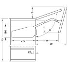 Tay nâng đôi Hafele, Free Fold-S I5FS / 493.05.900 - Ảnh 5