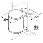 Thùng rác âm tủ Hafele, 15lít Hailo Mono HL3515-01 / 502.12.023 - Ảnh 3