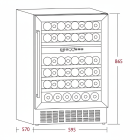 Tủ rượu Hafele, điều khiển cảm ứng chọn 129lít HW-C129FB / 533.17.011 - Ảnh 5
