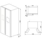 Tủ đông lạnh Hafele Smeg, điều khiển bằng nút nhấn SBS662X / 535.14.999 - Ảnh 5