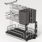 Kệ gia vị dao thớt nan Ovan SUS 304 Hafele, Omero Multi 300mm / 547.11.003 - Ảnh 3