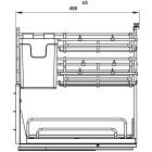 Kệ gia vị dao thớt nan Ovan SUS 304 Hafele, Omero Multi 300mm / 547.11.003 - Ảnh 4