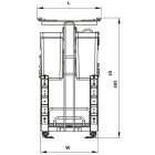 Kệ gia vị dao thớt nan Ovan SUS 304 Hafele, Omero Multi 300mm / 547.11.003 - Ảnh 5