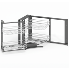 Rổ góc liên hoàn Hafele, mở góc trái Mezzo / 548.21.012 - Ảnh 1