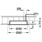 Đèn lắp chìm Hafele, đơn sắc downlight 24V Loox LED 3001 / 833.75.006 - Ảnh 3