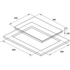 Bếp gas 3 vùng nấu Hafele, điều khiển tay nắm cửa 78cm HC-G783B / 538.66.477 - Ảnh 6