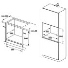 Lò nướng âm tủ Hafele, điều khiển cảm ứng và núm vặn 65lít HO-KT60C / 534.05.571 - Ảnh 5