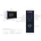 Lò vi sóng âm tủ Hafele, điều khiển cảm biến 40cm 25lít HM-B38A / 535.34.000 - Ảnh 4