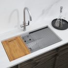 Chậu bếp đơn Hafele, SUS Sink R0 HS24-SSN1S-8644 / 567.24.477 - Ảnh 2