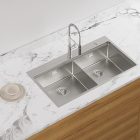 Chậu bếp đôi Hafele, SUS304 WS R10 HS25-SSN2S-8650 / 567.94.024 - Ảnh 2