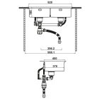 Chậu bếp đôi Hafele, SUS304 WS R10 HS25-SSN2S-8650 / 567.94.024 - Ảnh 5