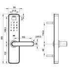 Khóa điện tử Hafele, cảm biến vân tay điện dung DL7000 / 912.05.497 - Ảnh 4