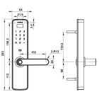 Khóa điện tử Hafele, cảm biến vân tay điện dung DL7100 / 912.05.498 - Ảnh 4