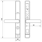 Khóa điện tử Hafele, cảm biến vân tay điện dung DL6600-TCS / 912.20.145 - Ảnh 4