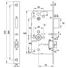 Khóa điện tử Hafele, cảm biến vân tay điện dung DL7600 / 912.20.231 - Ảnh 5