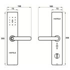 Khóa điện tử Hafele, cảm biến vân tay điện dung AL2402B / 912.20.692 - Ảnh 3
