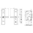 Khóa điện tử Hafele, cảm biến vân tay điện dung AL2402B / 912.20.692 - Ảnh 5