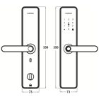 Khóa điện tử Hafele, cảm biến vân tay điện dung AL2401 / 912.20.693 - Ảnh 3