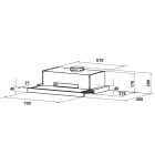 Máy hút mùi âm tủ Hafele, điều khiển cảm ứng chọn HH-TT70A / 533.86.817 - Ảnh 5