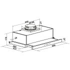Máy hút mùi âm tủ Hafele, điều khiển cảm ứng chọn HC-H7031TB / 538.86.096 - Ảnh 5