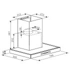 Máy hút mùi gắn tường Hafele, điều khiển bằng cử chỉ HC-W705B / 533.87.377 - Ảnh 5