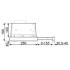 Máy hút mùi âm tủ Smeg Hafele, điều khiển bằng nút bấm KSET92E / 536.84.872 - Ảnh 3