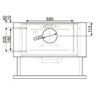 Máy hút mùi âm tủ Smeg Hafele, điều khiển bằng nút bấm KSET92E / 536.84.872 - Ảnh 4