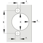 Bản lề âm Hafele, đóng giảm chấn DIY SUS304 / 315.07.114 - Ảnh 4