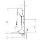 Bản lề âm Hafele, đóng giảm chấn DIY SUS304 / 315.07.114 - Ảnh 5