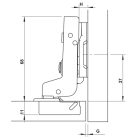 Bản lề âm Hafele, đóng giảm chấn DIY SUS304 / 315.07.115 - Ảnh 5