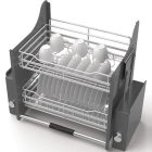 Rổ nâng hạ nan Tròn Hafele, Inox 304 Lento 800mm / 504.76.012 - Ảnh 1