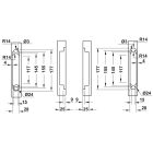 Bản lề âm cửa Hafele, có thể điều chỉnh 3D màu đen bóng / 927.03.023 - Ảnh 4