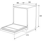 Máy rửa chén độc lập Hafele, điều khiển cảm ứng chọn HDW-F6031G / 535.29.651 - Ảnh 5