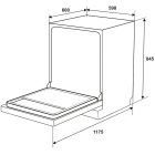 Máy rửa chén độc lập Hafele, điều khiển cảm ứng chọn HDW-F6072B / 535.29.700 - Ảnh 5