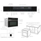 Lò vi sóng âm tủ Hafele, cảm ứng màn hình 60cm 50lít HCO-8T50A / 538.01.431 - Ảnh 4