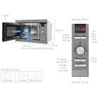 Lò vi sóng âm tủ Hafele, điều khiển kỹ thuật số 60cm 25lít HM-B38D / 538.31.200 - Ảnh 3