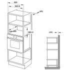 Lò vi sóng âm tủ Hafele, điều khiển kỹ thuật số 60cm 25lít HM-B38D / 538.31.200 - Ảnh 4