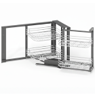 Rổ góc liên hoàn Hafele, mở góc phải Mezzo / 548.21.002 - Ảnh 1