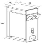 Thùng gạo âm tủ Hafele, kích thước 300mm / 549.32.991 - Ảnh 3