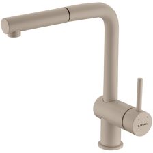 Vòi bếp nóng lạnh Hafele, phủ granite tay gạt đơn HT21-GH1P250 / 577.55.290