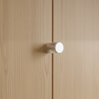 Quả nắm hình trụ tròn Hafele, rãnh nắm âm nhôm màu bạc 22mm Deco / 135.93.902 - Ảnh 3