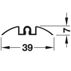 Ray trượt đơn Hafele, cho Slido R-Aluflex 40A 6.000mm / 403.36.936 - Ảnh 1