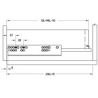 Ray âm giảm chấn Hafele, mở toàn phần với khóa 3D EPC Evo 550mm / 433.32.076 - Ảnh 4