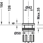 Vòi chậu nóng lạnh Hafele, đồng mạ chrome tay gạt đơn UNI 100 / 495.61.129 - Ảnh 4