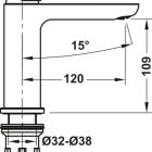 Vòi chậu nóng lạnh Hafele, đồng mạ chrome tay gạt đơn UNI 100 / 495.61.129 - Ảnh 5