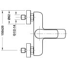 Vòi sen nóng lạnh Hafele, đồng mạ chrome 2 đường thoát nước UNI / 495.61.130 - Ảnh 5