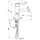 Vòi chậu nóng lạnh Hafele, đồng mạ chrome tay gạt đơn ROOTS 90 / 495.61.143 - Ảnh 4