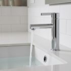 Vòi chậu nóng lạnh Hafele, đồng mạ chrome tay gạt đơn ROOTS 170 / 495.61.144 - Ảnh 2