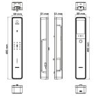 Khóa cửa kỹ thuật số Hafele, cảm biến vân tay điện dung INFINITY - PP2502W / 499.21.223 - Ảnh 5