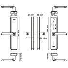 Khóa cửa kỹ thuật số Hafele, cảm biến vân tay điện dung ZENITH - ML2501W / 499.21.225 - Ảnh 5